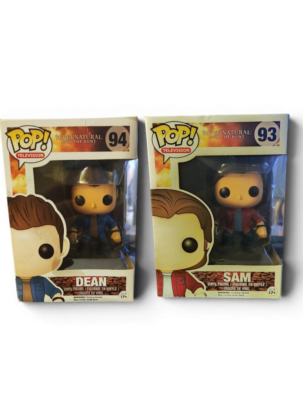 Funko Pop! Television Supernatural Sam #93 & Dean #94 Vinyl Figures